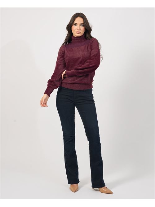 Yes Zee Women's Mohair Effect Turtleneck Sweater YES ZEE | M076-IS000522